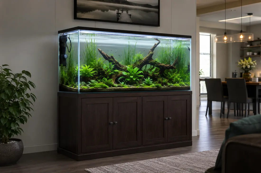 Custom Aquarium Stand Cabinetry construction detail, Milwaukee WI