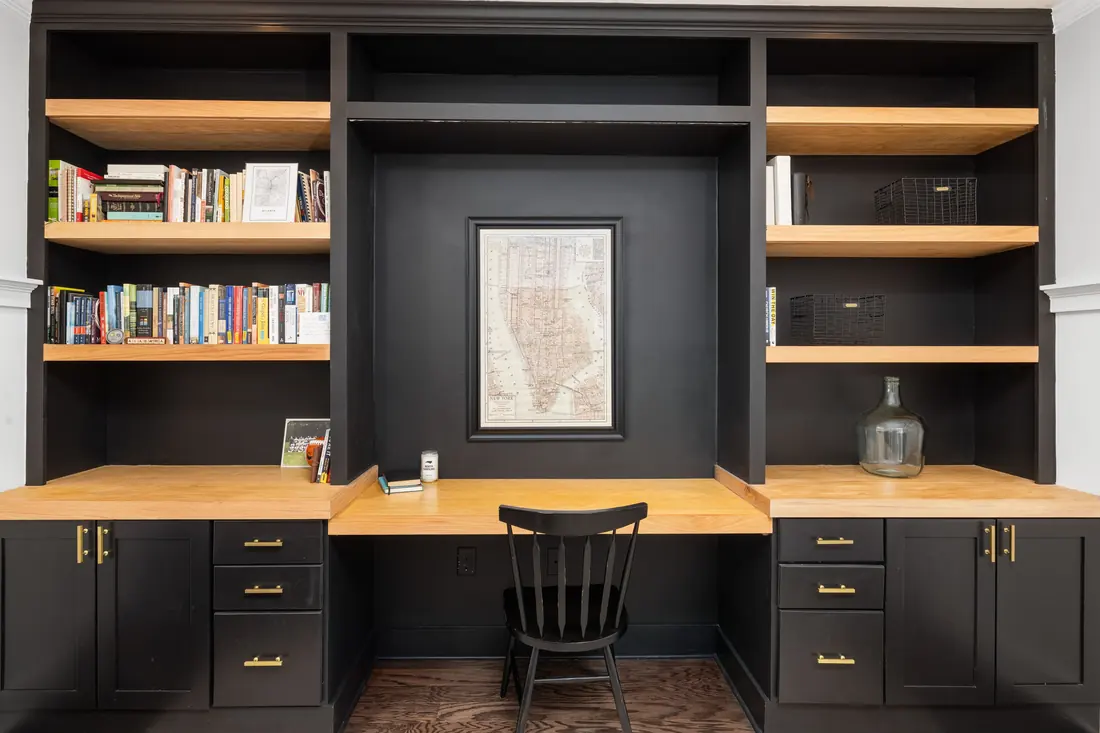 Custom Home Office Built-Ins construction detail, Milwaukee WI